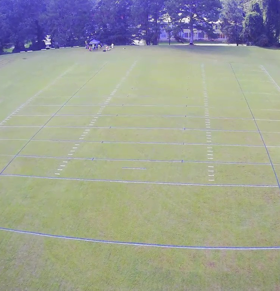 completed field marking project in atlanta