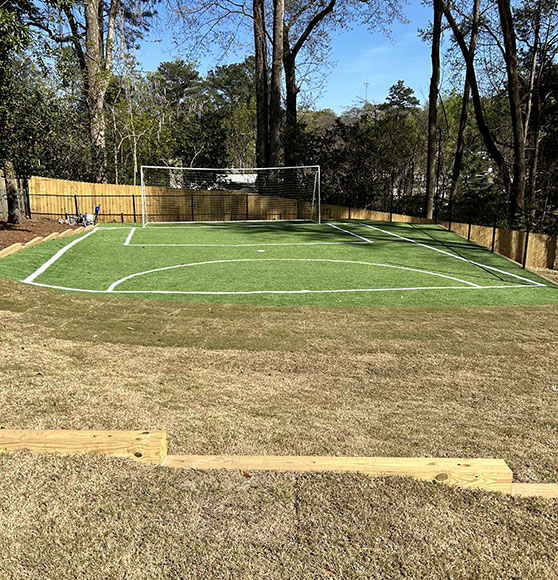 new goalie practice field markings