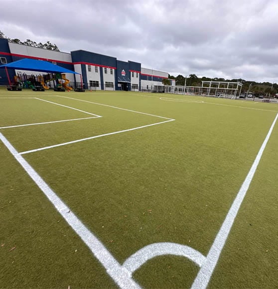 soccer field markings for river city science academy in jacksonville, fl
