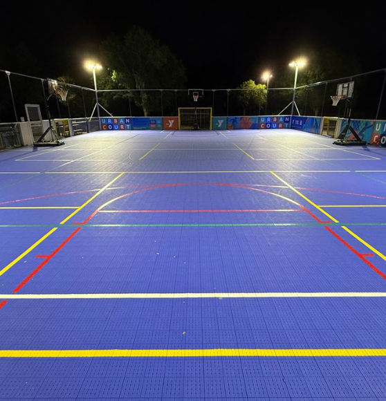 Court Striping Project for Brooks Family YMCA in Jacksonville, FL