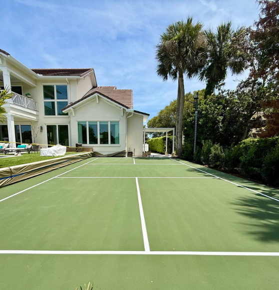 Pickleball Court Striping for Private Homeowner in Ponte Vedra, FL