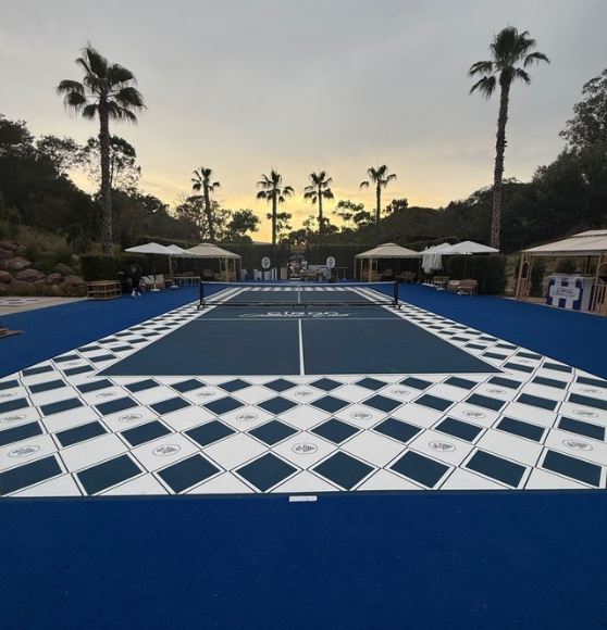 Pickleball Court Striping for Ciroc Athletic Club in Cannes, France