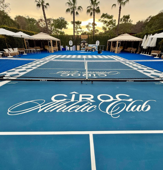 Pickleball Court Striping Markings for Ciroc Athletic Club in Cannes, France