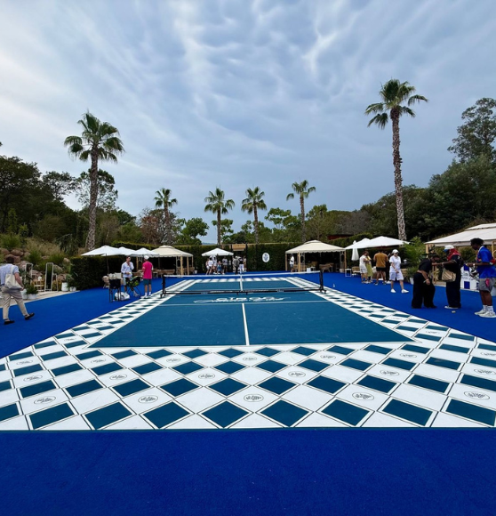 Pickleball Court Striping Service for Ciroc Athletic Club in Cannes, France