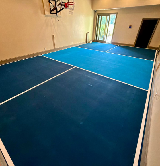 Pickleball Court Striping for a Private Resident in Kansas City
