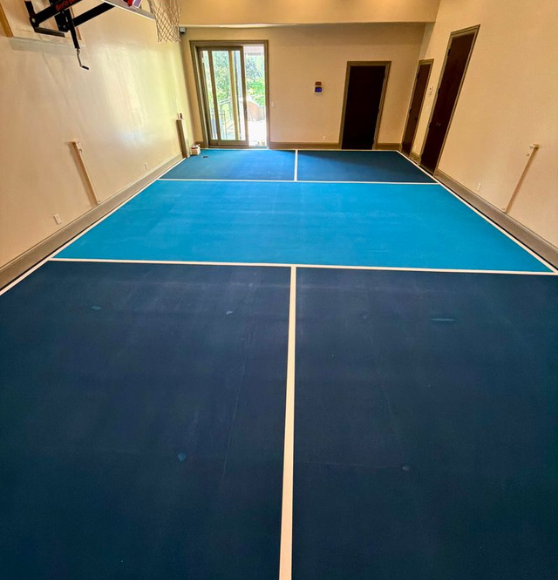 Pickleball Court Striping for a Private Resident in Kansas City