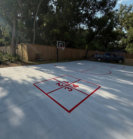 Playground Markings Project for Saint Simons Christian School in St. Simons, GA