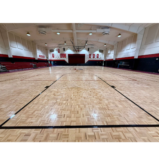 Basketball Court Striping Work for St. Matthew Catholic School in Jacksonville, FL