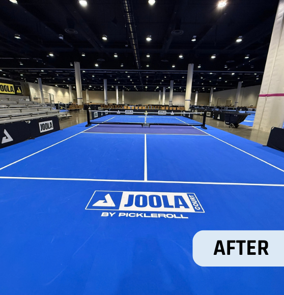 After Pickleball Court Striping for JOOLA Pickleball Celebration in Orlando, FL