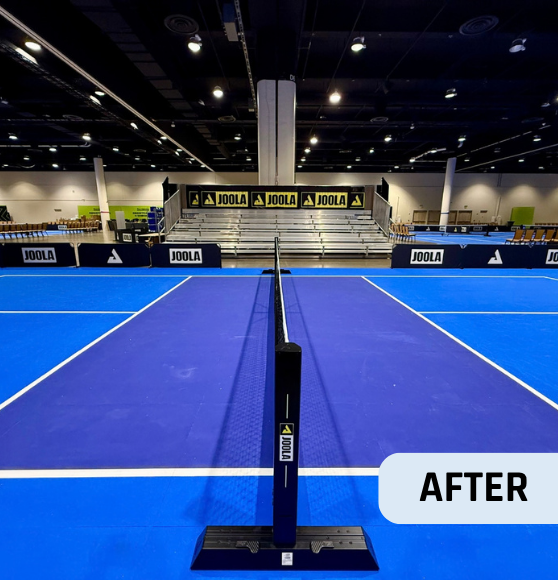 After Project Pickleball Court Striping for JOOLA Pickleball Celebration in Orlando, FL
