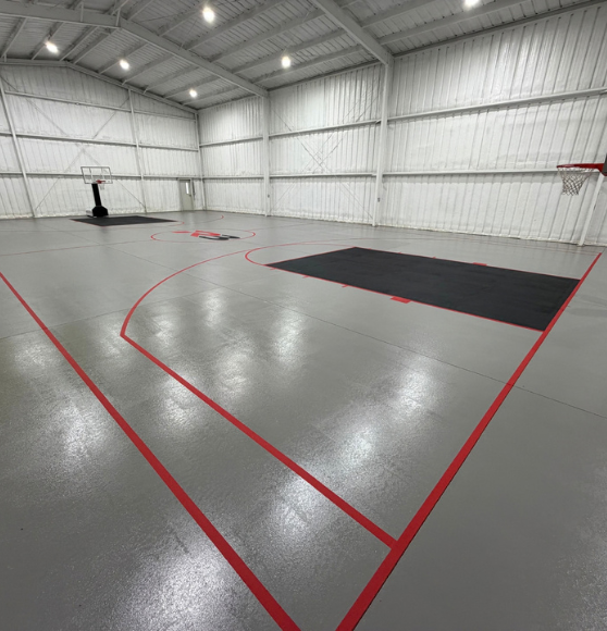 Basketball Court Resurfacing Job for Private Homeowner in Adel, GA