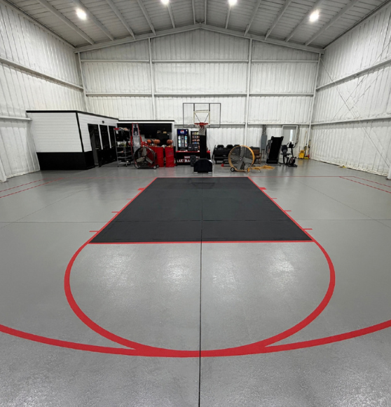 Basketball Court Resurfacing Project for Private Homeowner in Adel, GA