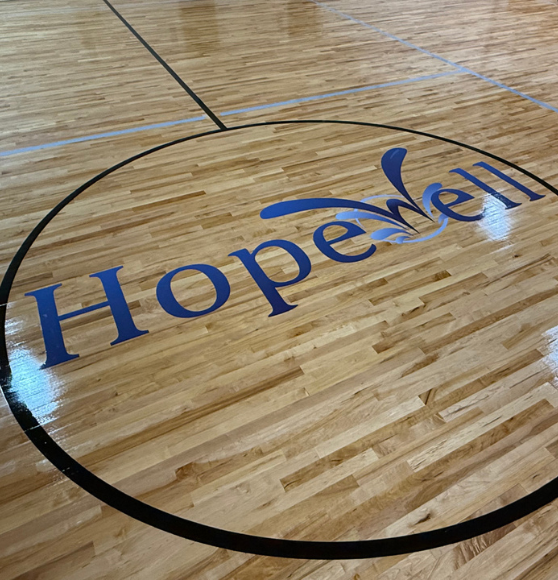 Basketball and Pickleball Project Court Striping for Hopewell Church in Jacksonville, FL