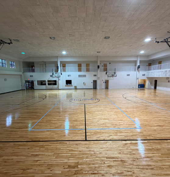 Basketball and Pickleball Service Court Striping for Hopewell Church in Jacksonville, FL