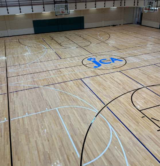 Gym Court Striping for Jewish Community Alliance in Jacksonville, FL