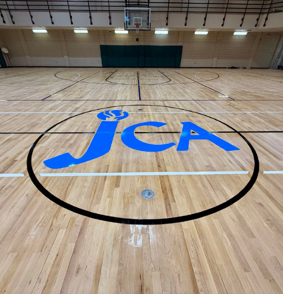 Gym Court Striping Project for Jewish Community Alliance in Jacksonville, FL
