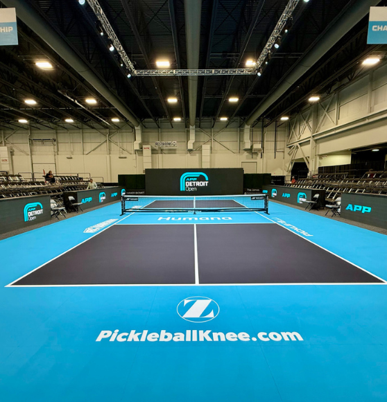 Pickleball Court Striping Work for APP Detroit Open in Detroit, MI
