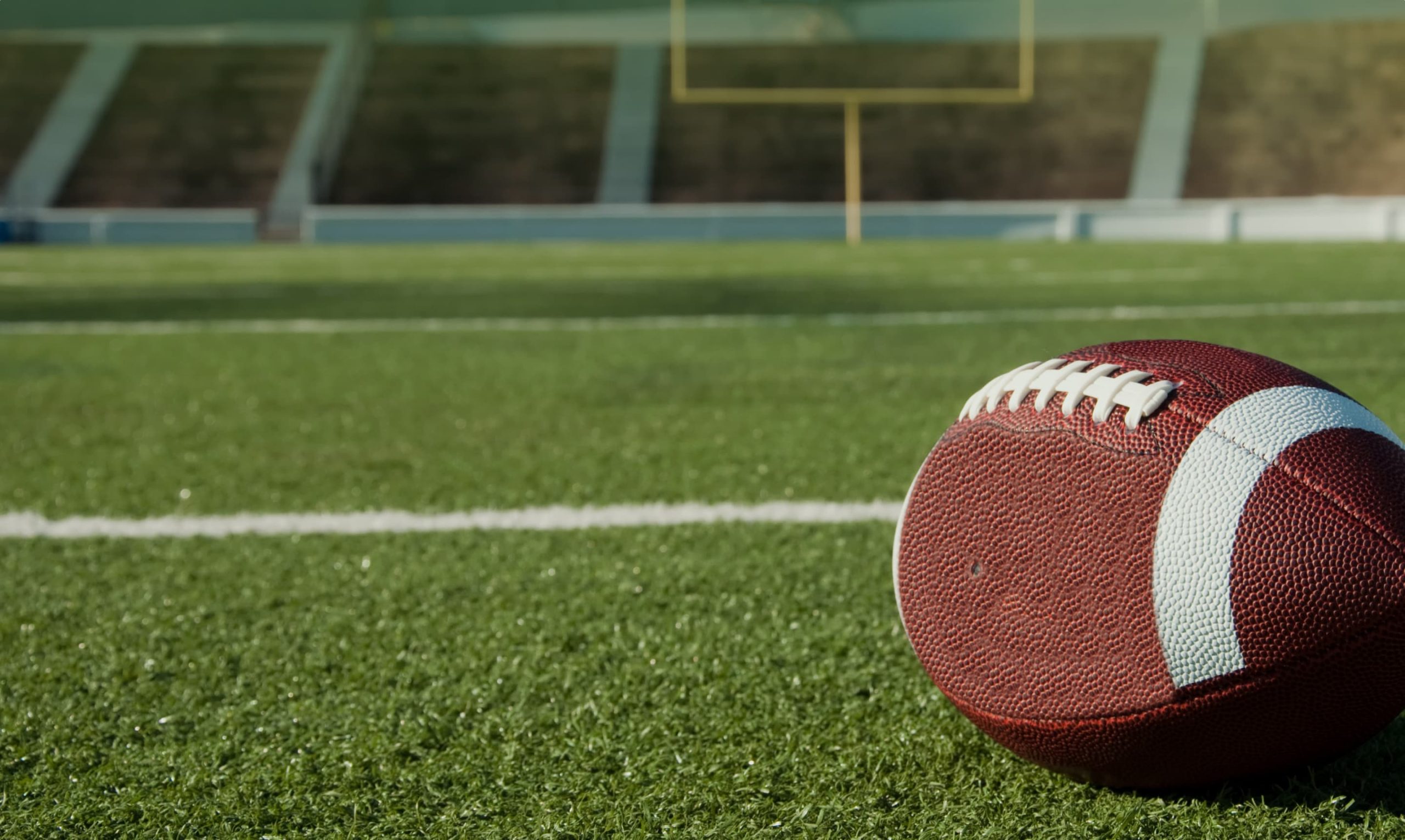 football field after line marking service