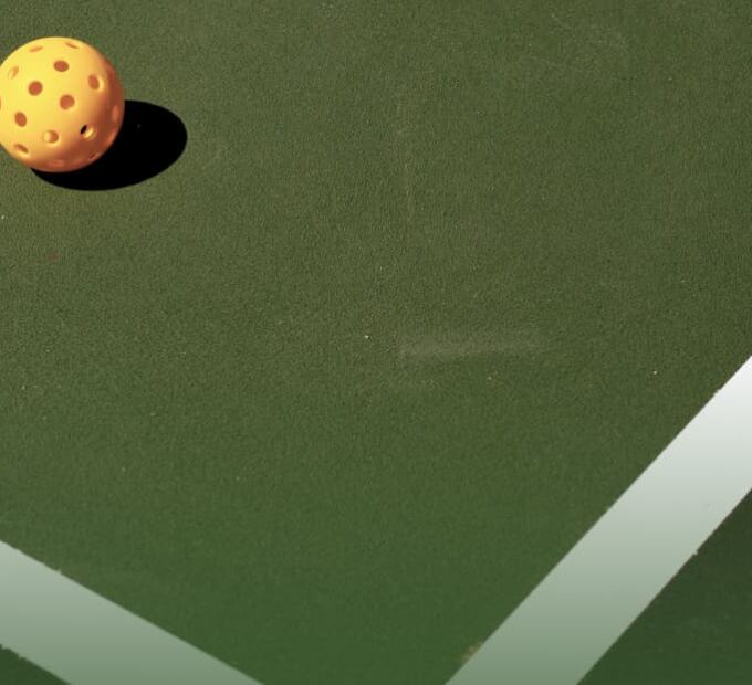 Pickleball court striping