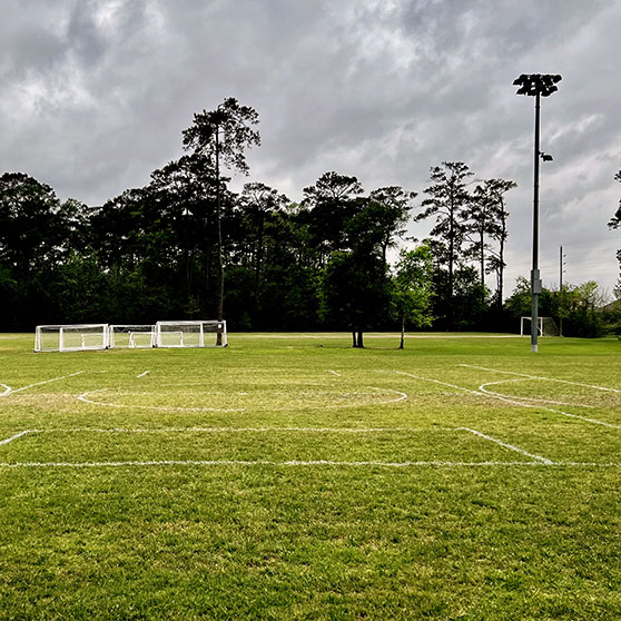 new soccer field striping
