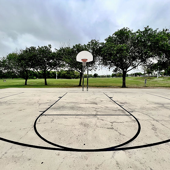 new basketball court markings