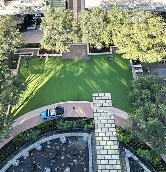aerial view of parkway