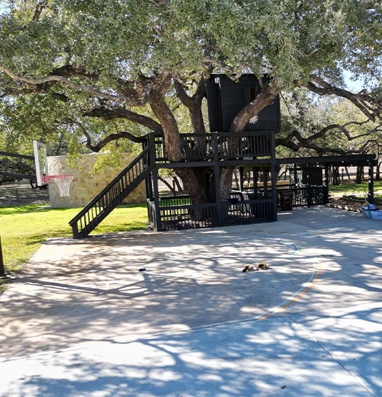 basketball court for homeowner
