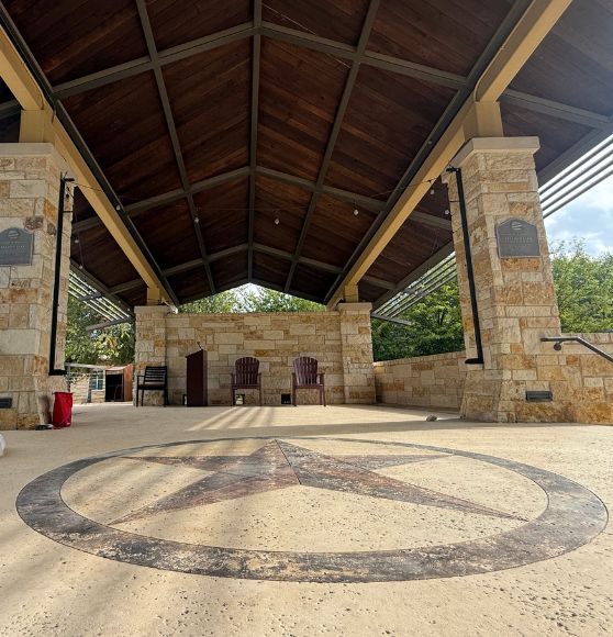 logo on Freedom Park amphitheater