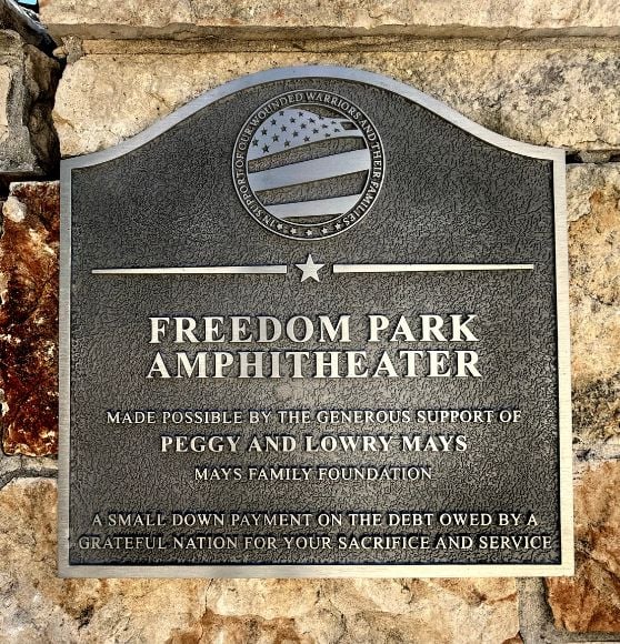 Freedom Park amphitheater signage