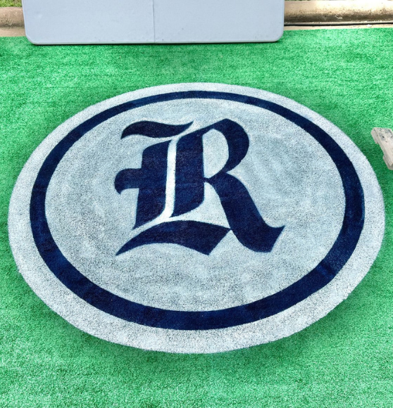 After Event Logo Markings for Rice University’s FIFA Fan Festival Rice Minds Booth in Houston, TX