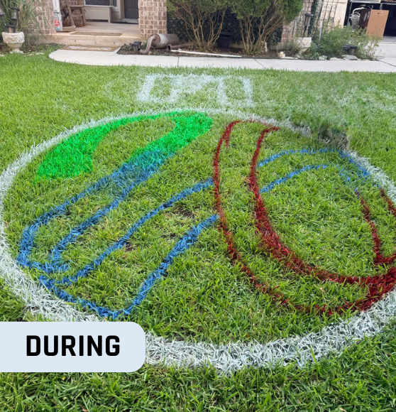 During FIFA World Cup 2026 Event Logo Markings in Cibolo, TX