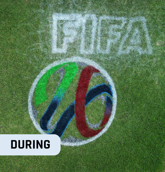 During FIFA World Cup 2026 Event Logo Markings Project in Cibolo, TX