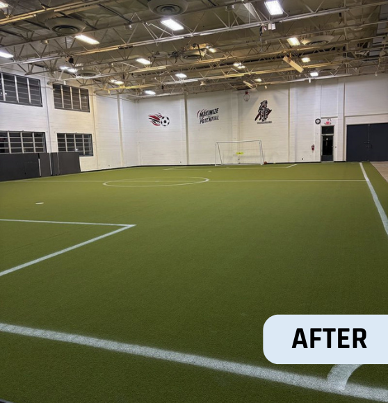 After Soccer Field Markings for Florida International Futbol Club in Largo, FL