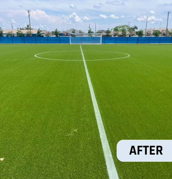 After Soccer Field Markings for Heritage Charter Academy in Cape Coral, FL