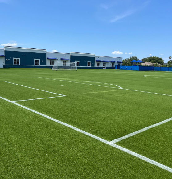 After Soccer Field Markings Job for Heritage Charter Academy in Cape Coral, FL