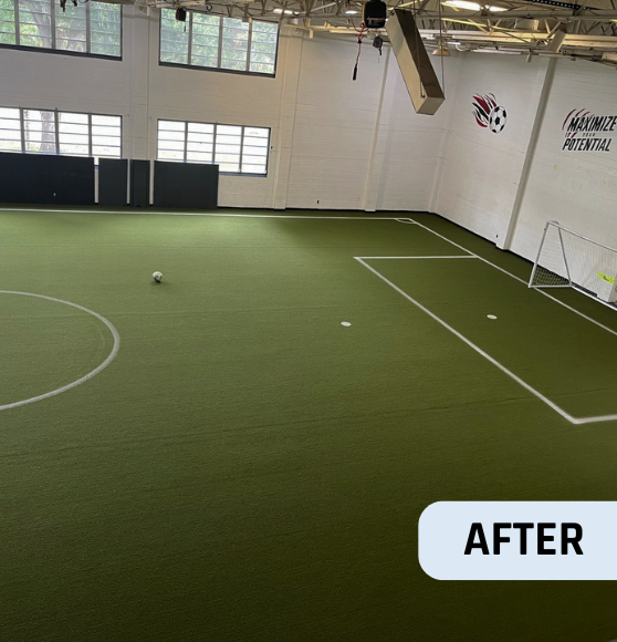 After Soccer Field Markings Project for Florida International Futbol Club in Largo, FL