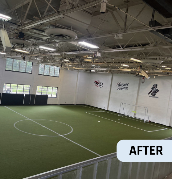 After Soccer Field Markings Work for Florida International Futbol Club in Largo, FL