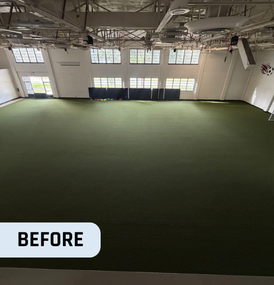 Before Soccer Field Markings for Florida International Futbol Club in Largo, FL