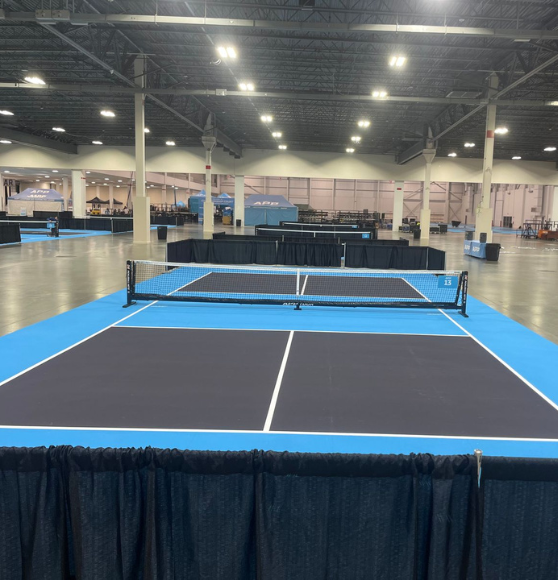 Pickleball Court Striping for 2026 APP Detroit Open in Detroit, MI