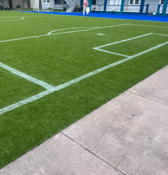 Youth Soccer Field Striping Job for Private School in St. Petersburg, FL