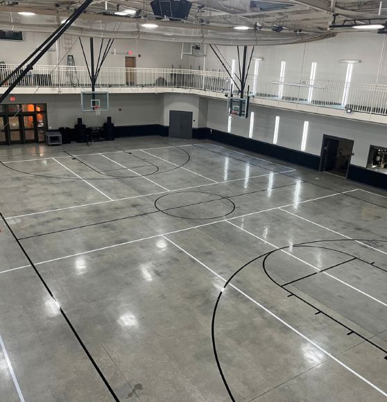Basketball and Volleyball Court Striping for Citygate Ministries in Fort Myers, FL