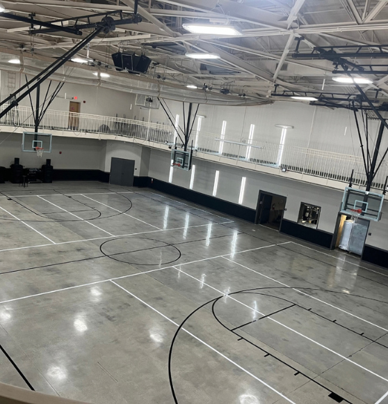 Basketball and Volleyball Court Striping Markings for Citygate Ministries in Fort Myers, FL
