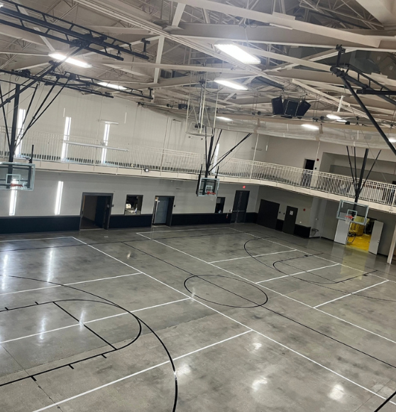 Basketball and Volleyball Court Striping Service for Citygate Ministries in Fort Myers, FL