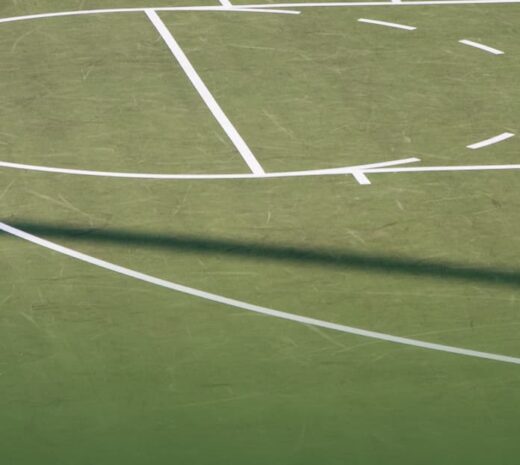 striped basketball court