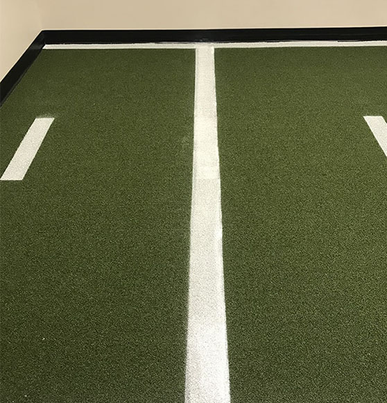 new football field markings at one rehab