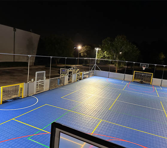 pickleball markings on court