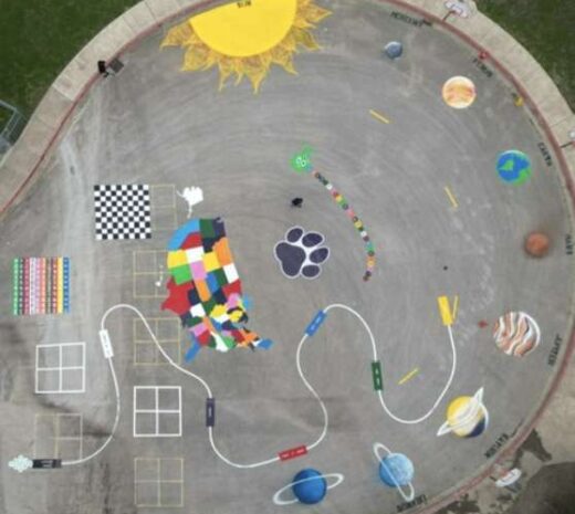 blacktop markings in liberty hill, tx